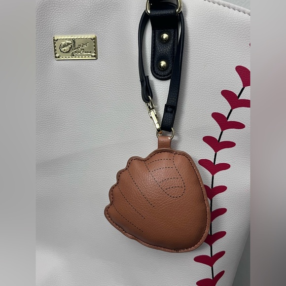Betsey Johnson Baseball Stitch Tote Bag - Picture 7 of 8